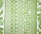White-Green Nylon Cotton Floral Stripe Printed Mesh Tulle Knit Fabric By the Yard